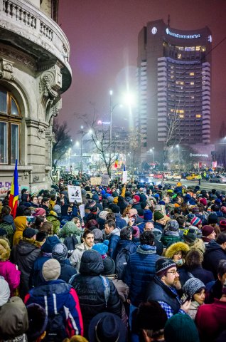 Protest anti-amnistie si gratiere 2017 - Piata Universitatii