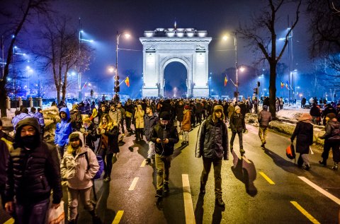 Protest anti-amnistie si gratiere 2017 - Soseaua Kiseleff