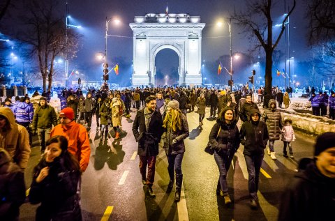 Protest anti-amnistie si gratiere 2017 - Soseaua Kiseleff