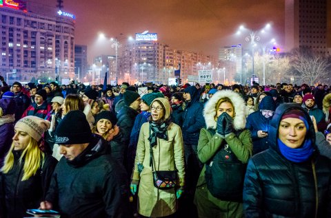 Protest anti-amnistie si gratiere 2017 - Piata Victoriei