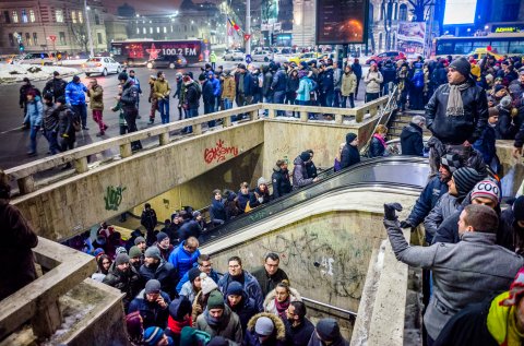 Protest anti-amnistie si gratiere 2017 - Piata Universitatii