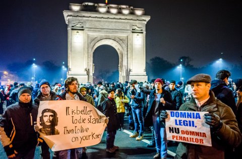 Protest anti-amnistie si gratiere 2017 - Piata Arcul de Triumf