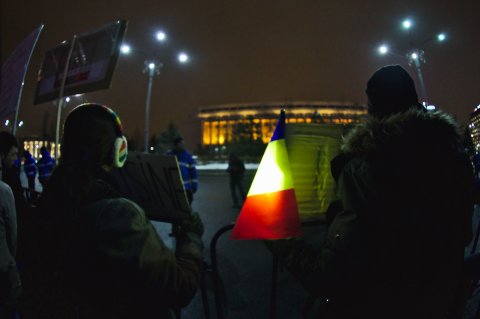 Continua protestele anti-coruptie in Bucuresti