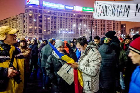 Protest anti-amnistie si gratiere 2017 - Piata Victoriei