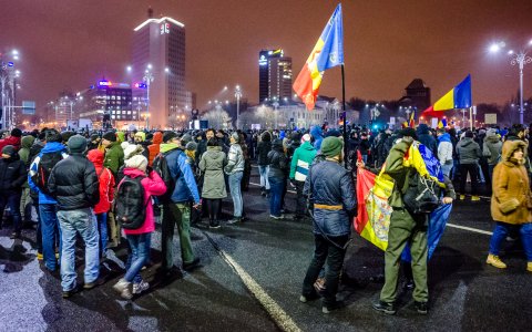 Protest anti-amnistie si gratiere 2017 - Piata Victoriei