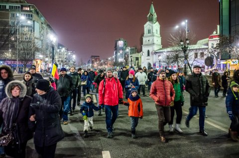 Protest anti-amnistie si gratiere 2017 - Bulevardul Ion C. Bratianu