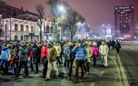 Protest anti-amnistie si gratiere 2017 - Bulevardul Ion C. Bratianu