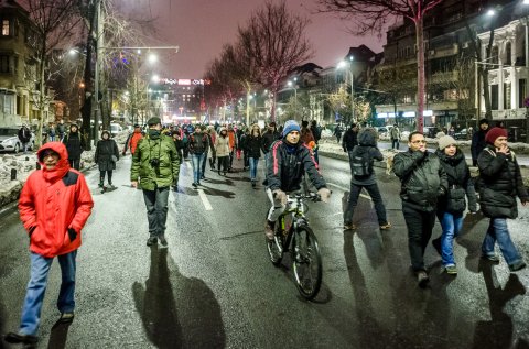 Protest anti-amnistie si gratiere 2017 - Bulevardul Lascar Catargiu