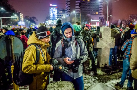 Protest anti-amnistie si gratiere 2017 - Piata Universitatii