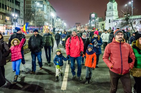 Protest anti-amnistie si gratiere 2017 - Bulevardul Ion C. Bratianu