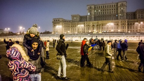 Protest anti-amnistie si gratiere 2017 - Piata Constitutiei