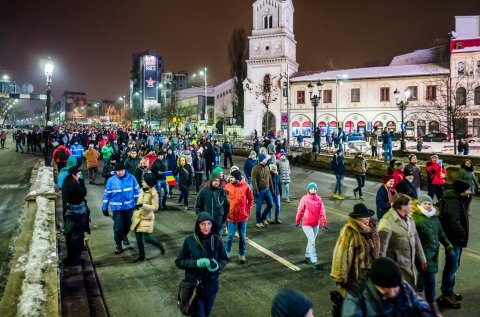 Protest anti-amnistie si gratiere 2017 - Bulevardul Ion C. Bratianu