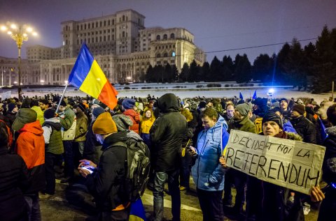 Protest anti-amnistie si gratiere 2017 - Bulevardul Libertatii