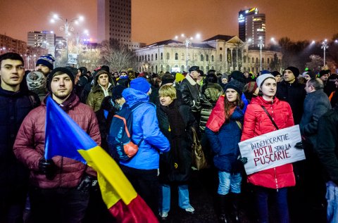 Protest anti-amnistie si gratiere 2017 - Piata Victoriei