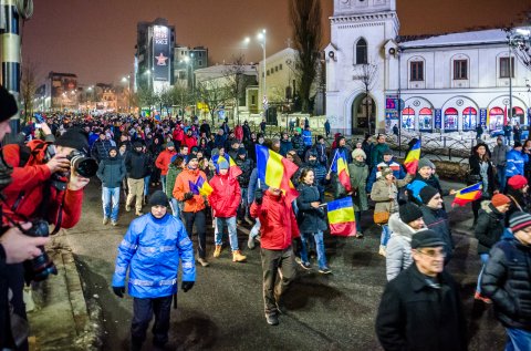 Protest anti-amnistie si gratiere 2017 - Bulevardul Ion C. Bratianu