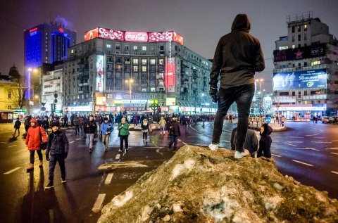 Protest anti-amnistie si gratiere 2017 - Piata Romana