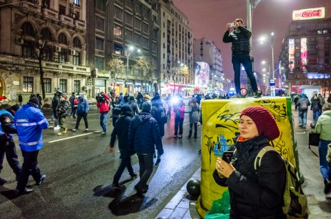 Protest anti-amnistie si gratiere 2017 - Bulevardul Magheru