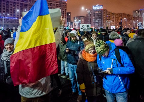 Protest anti-amnistie si gratiere 2017 - Piata Victoriei