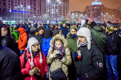 Protest anti-amnistie si gratiere 2017 - Piata Victoriei