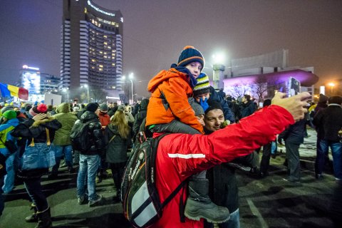 Protest anti-amnistie si gratiere 2017 - Piata Universitatii