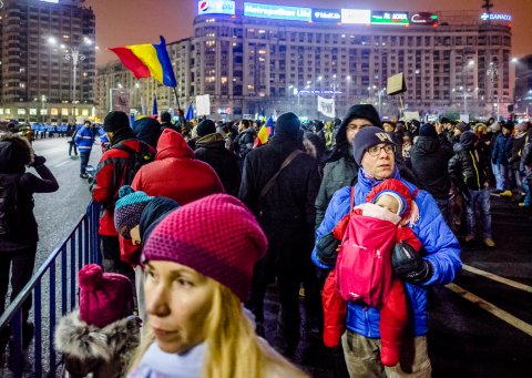 Protest anti-amnistie si gratiere 2017 - Piata Victoriei