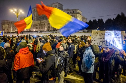 Protest anti-amnistie si gratiere 2017 - Bulevardul Libertatii