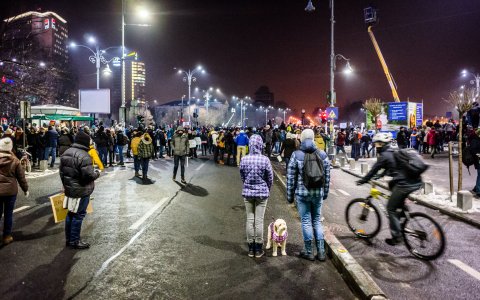 Protest impotriva coruptiei - Calea Victoriei