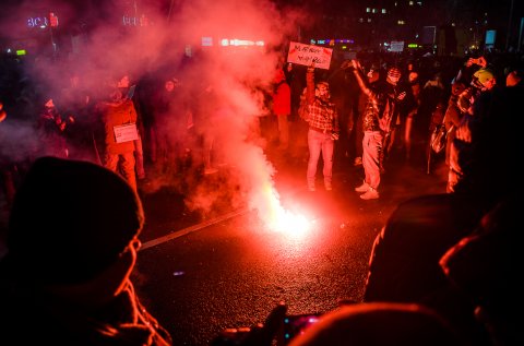 Protest impotriva coruptiei - Piata Victoriei