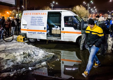 Protest anticoruptie - Piata Victoriei