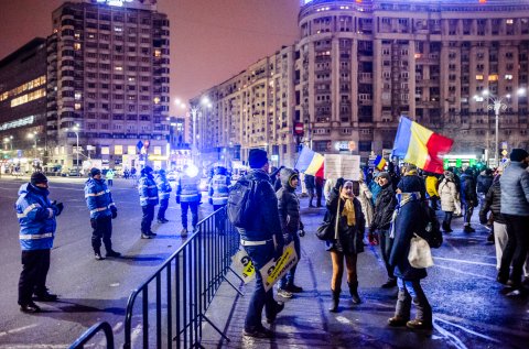 Protest anticoruptie - Piata Victoriei