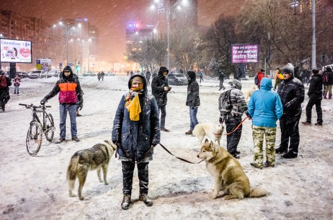 Protest anticoruptie - Piata Victoriei