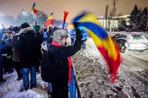 Protest anticoruptie - Piata Victoriei