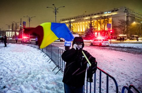 Protest anticoruptie - Piata Victoriei