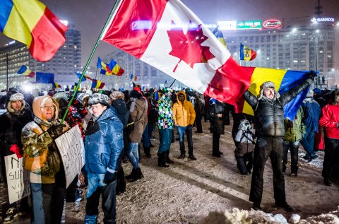 Protest anticoruptie - Piata Victoriei