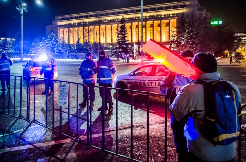 Protest anticoruptie - Piata Victoriei