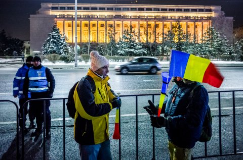 Protest anticoruptie - Piata Victoriei