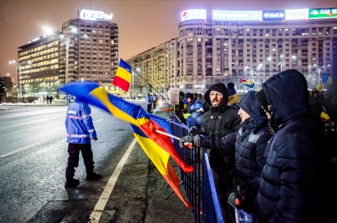 Protest anticoruptie - Piata Victoriei