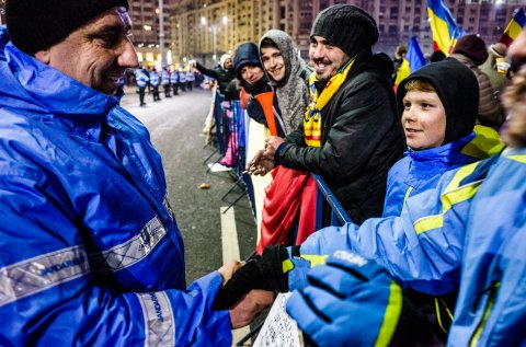 Protest anticoruptie - Piata Victoriei