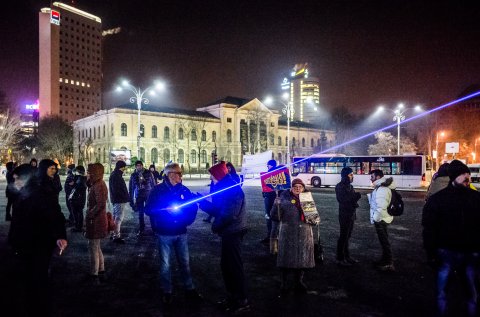 The last jedi - Protest anticoruptie - Piata Victoriei