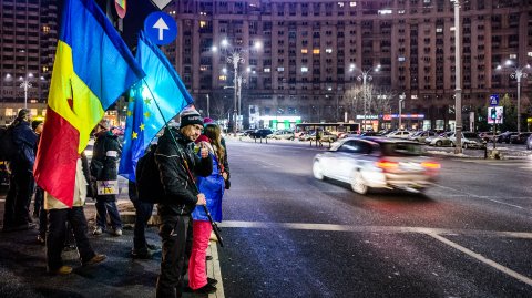 Protest anticoruptie - Piata Victoriei