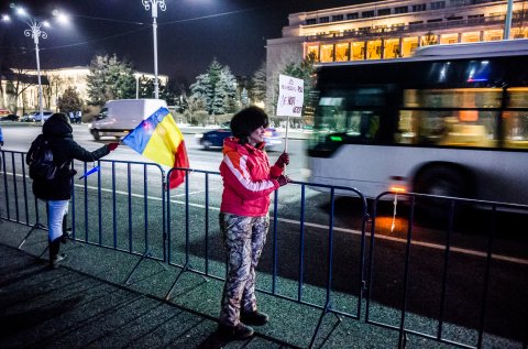 Protest anticoruptie - Piata Victoriei