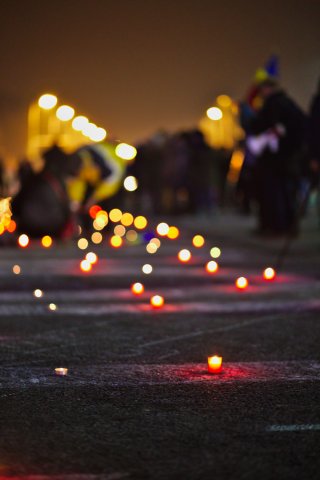 Protest anticoruptie in Bucuresti