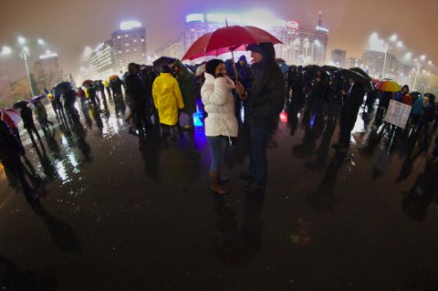 Protest anticoruptie in Bucuresti