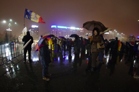 Protest anticoruptie in Bucuresti