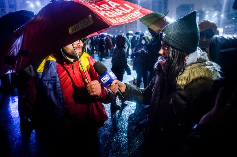 Protest anticoruptie - Piata Victoriei