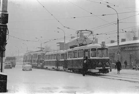 linia 9 Regie vedere spre podul Basarab 15.11.1983