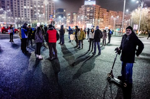 Protest anticoruptie - Piata Victoriei