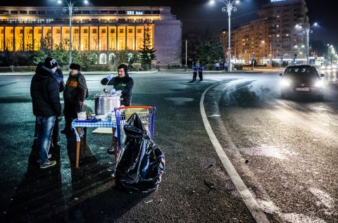 Protest anticoruptie - Piata Victoriei