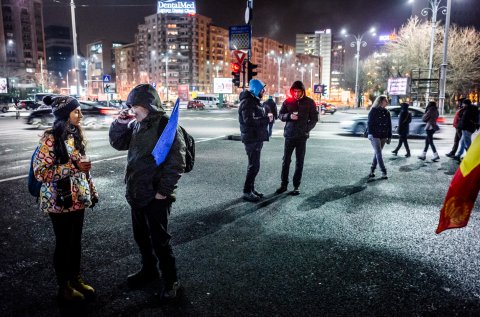 Protest anticoruptie - Piata Victoriei