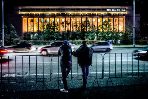 Protest anticoruptie - Piata Victoriei